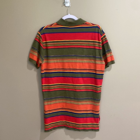 Polo by Ralph Lauren Men’s Size S Red, Green, Yellow, Blue, Orange Striped Polo - Picture 3 of 5